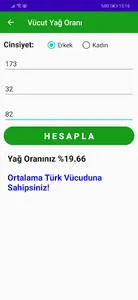 WEIGHT AND FAT RATE CALCULATIO screenshot 0
