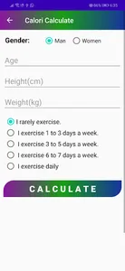 WEIGHT AND FAT RATE CALCULATIO screenshot 2