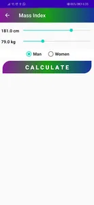 WEIGHT AND FAT RATE CALCULATIO screenshot 3
