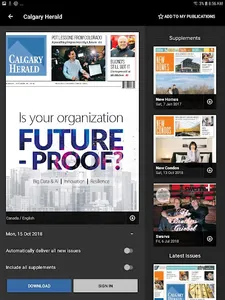 Calgary Herald ePaper screenshot 0