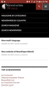 NewsPapers World screenshot 1