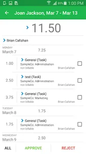 Nexonia Timesheets screenshot 5