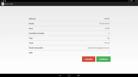 Cinexo Canjes screenshot 1