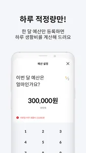 하루살이 - 생활비 관리/가계부/남은돈 계산/예산정하기 screenshot 3