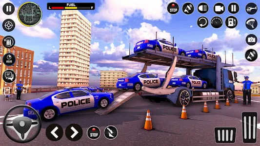 Police Car Transport Truck screenshot 11