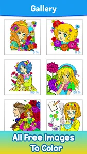 Anime Manga Paint Color Book screenshot 0