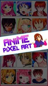 Anime Manga Pixel Art Coloring screenshot 6