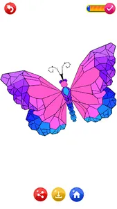 Butterfly Color by Number screenshot 2