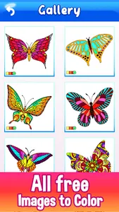 Butterfly Color by Number screenshot 5