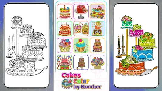 Cakes Color  by Number screenshot 0