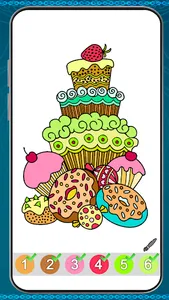 Cakes Color  by Number screenshot 1