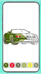 Cars Glitter Coloring Book screenshot 2