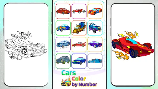 Cars Glitter Coloring Book screenshot 3