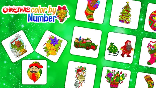 Christmas Color by Number screenshot 3