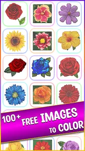 Flowers Cross Stitch Coloring screenshot 3