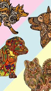 Dogs Paint by Number Glitter screenshot 6