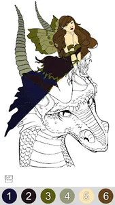 Dragons Paint By Number screenshot 6