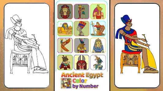 Ancient Egypt Color by Number screenshot 2