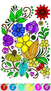 Flowers Color by Number Art screenshot 0