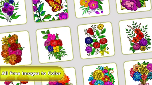 Flowers Color by Number Art screenshot 2