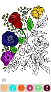 Flowers Color by Number Art screenshot 6