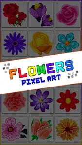 Flowers Pixel Art Coloring screenshot 4