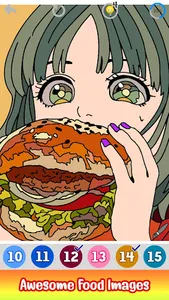 Food Glitter Color by Number screenshot 1