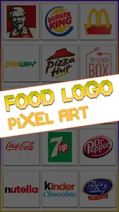 Food Logo Pixel Art Coloring screenshot 5