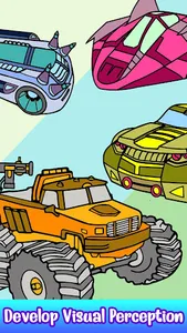 futuristic cars-coloring book screenshot 1