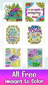 Girls Coloring Confident Brave screenshot 0