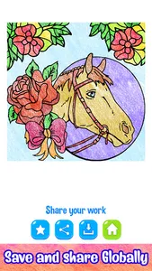 Horse Glitter Color by Number screenshot 6