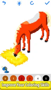 Horse Pixel Art Coloring Book screenshot 5