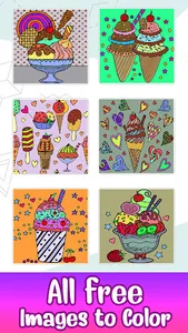 Ice Cream Paint by Numbers screenshot 0