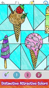 Ice Cream Paint by Numbers screenshot 3