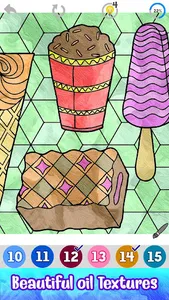 Ice Cream Paint by Numbers screenshot 5