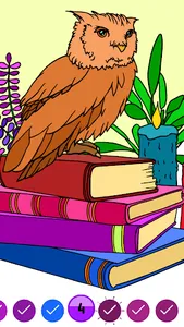 Owls Color by Number Drawings screenshot 1