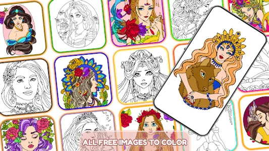 Princess Glitter Color by No. screenshot 2