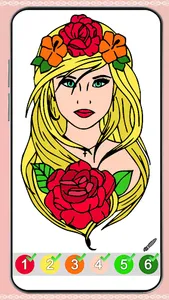 Princess Glitter Color by No. screenshot 5