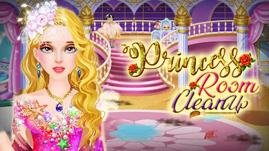 Princess Room Cleanup Washer screenshot 0