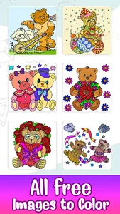 Teddy Bear Color by Number Art screenshot 0