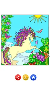 Unicorn Paint by Number Draw screenshot 5