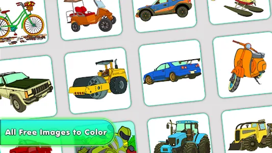 Vehicles Paint By Number Art screenshot 2