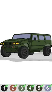 Vehicles Paint By Number Art screenshot 3