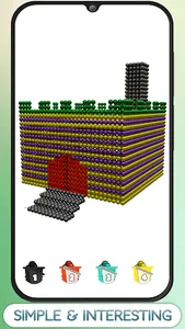 Houses Magnet World 3D : ASMR screenshot 2
