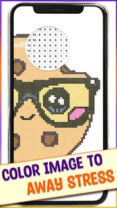 Kawaii Crossstitch Coloring screenshot 2