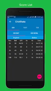 CricKhata - Cricket score savi screenshot 2