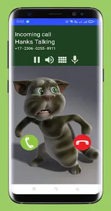 Prank Video Call Hanks Talking screenshot 2