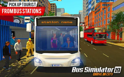 City Bus Driving Coach Games screenshot 8