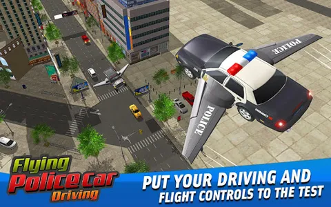 Flying Police Car Driving Game screenshot 0