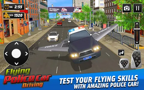 Flying Police Car Driving Game screenshot 11